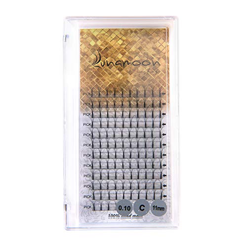 Preisvergleich Produktbild Wimpern Einzeln Wimpernverlängerung Volume Russische Cluster Individuelle Augenwimpern Erweiterungs Natürlich Gefälschte Wimpern Seidenwimpern Verlängerung (0.1 C-Curl 11mm, 6D)