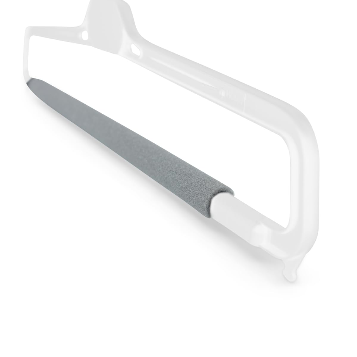 Kiroplast Kleiderbügel für Hosen Kleiderbügel für Röcke Kleiderbügel Hosen Platzsparende Hosenbügel 36 cm (50, Weiß)
