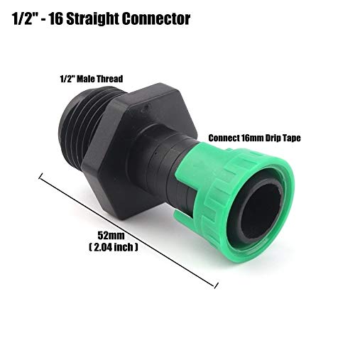 Buy SHENGSHIHUIZHONG 2pcs 16mm Drip Tape Connectors Drip Irrigation