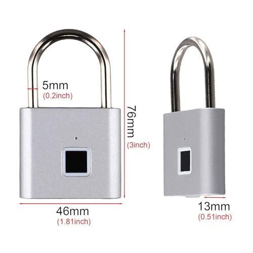 Cadenas à empreinte digitale pour valise sécurisée sans code ni clé - 3