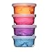 Produktbild Panduro Soft Play Dough Kinderknete Happy Pastell Colors, 4 Stück, Farben Orange, Lila, Rosa, Blau - für Kinder ab 3 Jahre