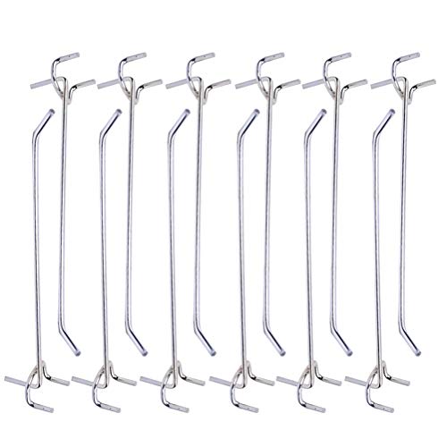 Doitool - Ganchos para paneles perforados (20 x 3,2 x 3 cm)