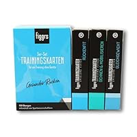 figgrs® 3er-Set \Gesunder Rücken OHNE Gerät\ - 3 Kartensets a 57 Trainingskarten mit 150 Fitnessübungen für einen starken & gesunden Rücken
