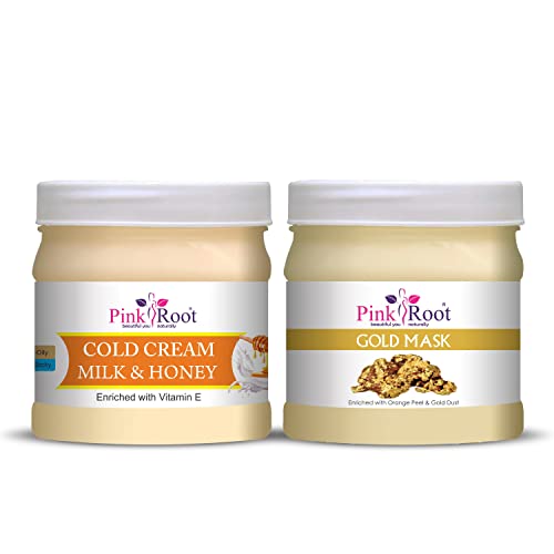 Image of Pink Root Gold Mask 500ML with Milk & Honey Cold Cream 500ml