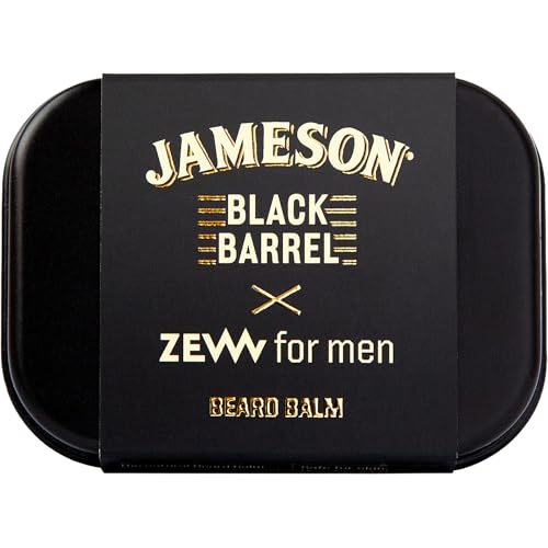 ZEW for men Bálsamo para barba Jameson Black Barell, 80 ml | Bálsamo Hidratante, Hidratante, Fortalecedor | Aroma de Whisky y Cítricos
