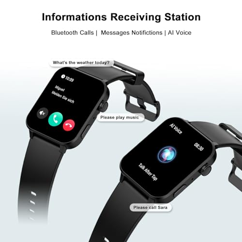 Blackview Smart Watch for Men Women 1.91" HD Fitness Watch with LED Flashlight, Heart Rate SpO2 Sleep Stress Monitor - Image 3