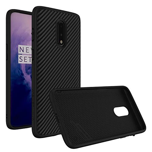 Promo 40% OFF RhinoShield Case Compatible with [OnePlus 7]  SolidSuit - Shock Absorbent Slim Design tective Cover with Premium Matte Finish [3.5M / 11ft Drop tection] - Carbon Fiber Texture