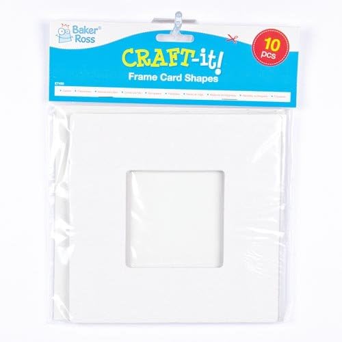Baker Ross ET450 Kartonnen fotolijst 17cm x 17cm