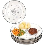 Dimensions : Ø 27 cm, miroir Ø 19 cm, hauteur 3,2 cm, fond Ø 16,3 cm, 690 g | Passe au lave-vaisselle et au micro-ondes | Grâce à son aspect, chaque vaisselle est unique