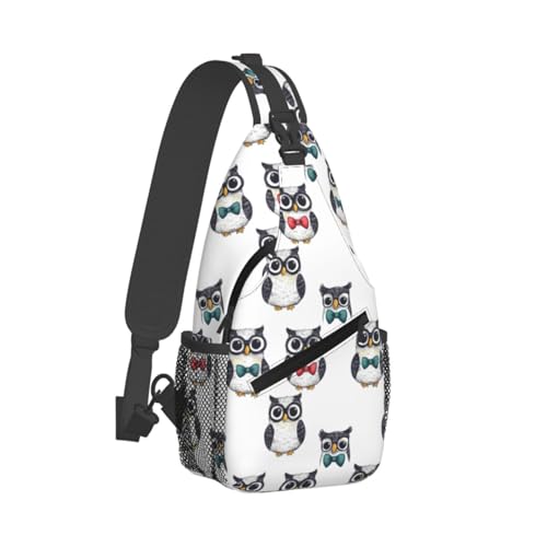 Sac bandoulière de voyage hibou homme femme pour randonnée légère