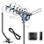 CeKay Digital Outdoor Amplified HD TV Antenna Motorized 360 Degree Rotation 150 Miles with 40FT RG6 Coax Cable and Mounting Pole Snap-On Installation - UHF/VHF/1080P/4K