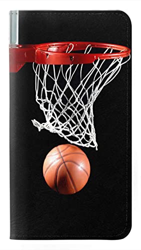 Housse iPhone 15 Plus cuir basket idéal pour visionner les matchs
