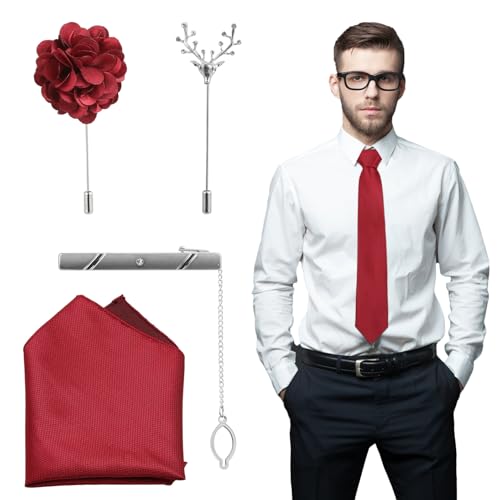 Set de Corbatas para Hombre 5 Piezas con Accesorios miniatura 1