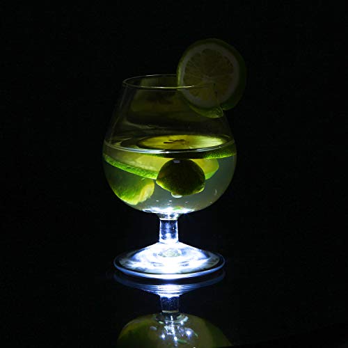 Led Bar Coasters - Led Stickers - Led Bottle Lights - Bottle Glorifies Coaster - Available In 5 Colors,Lit Up Wine Liquor Bottles,Led Bar Service Lights At Night Clubs,Wedding,Parties(Cool White) #TOP3