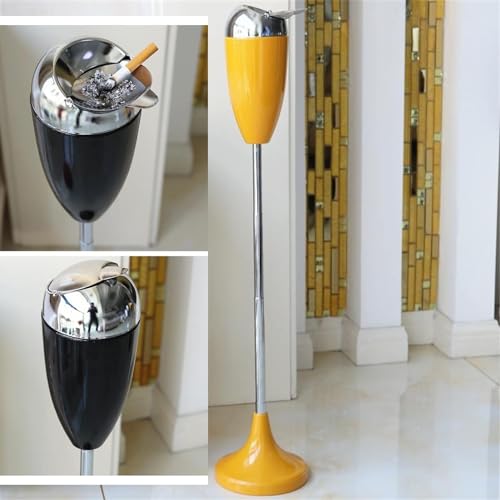 MTHHSXB Ceniceros de Pedestal para Exteriores, ceniceros creativos para Patio, ceniceros para Exteriores Grandes y Altos para desechar Colillas, ceniceros comerciales de Metal, zi