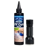SUPER CLEAR, HIGH GLOSS CRAFT RESIN CURES FAST IN UV LIGHT OR SUNLIGHT: DIY kit with curing light makes resin art easy and fun; cures rock hard in less than 10 minutes, with only a slight odor while curing VERSATILE ART RESIN is perfect for jewelry m...
