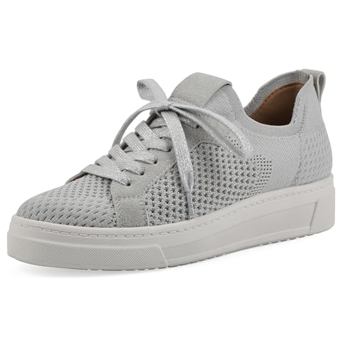WHITE MOUNTAIN Women's Uncut Knit Lace-Up Sneaker