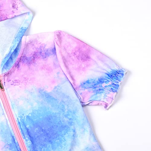 Mirawise Swim Cover Up for Girls Terry Swimsuit Coverup Hooded Zip Beach Bathrobe4