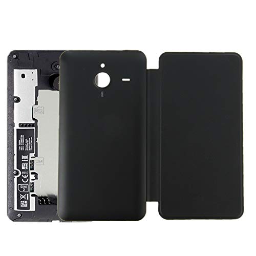 DESHENG Spare Parts New Horizontal Flip Leather Case + Plastic Back Cover for Microsoft Lumia 640XL(Black) (Color : Orange)