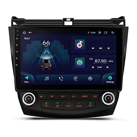 XTRONS Android 13 Car Stereo Radio Player 10.1” IPS Touch Screen GPS Navigation Octa Core 4GB RAM 64GB ROM Bluetooth Head Unit 5G WiFi Built-in 4G DSP Car Play Android Auto for Honda Accord 2003-2007 Cover