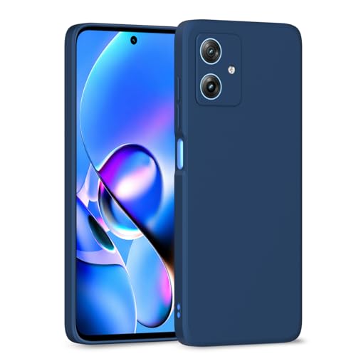 Image of Outlouders Back Cover for Motorola Moto G54 5G / G64 5G | Camera Protection | Durable Soft Matte Silicone Bumper Case (Blue)