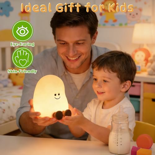Veilleuse tactile en silicone souple à intensité variable pour enfant - 6