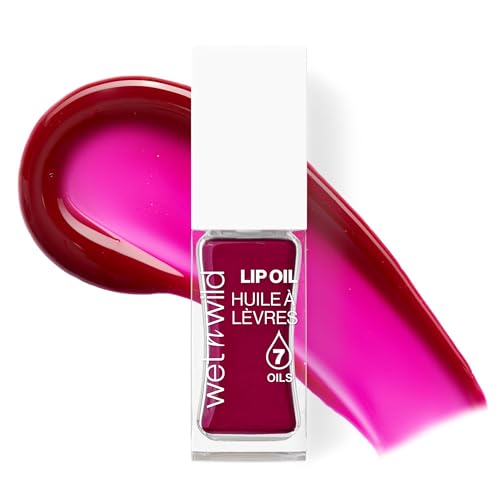 Wet n Wild Lip Oil, Nutritivo y No Pegajoso Lip Gloss Potenciado por 7 Aceites Naturales, Fórmula...