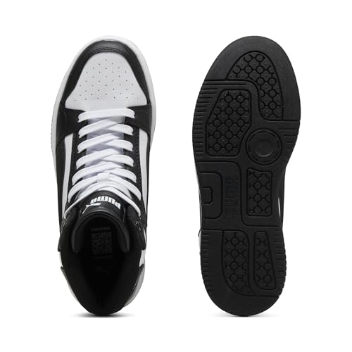 PUMA Rebound Femme Mid Sneaker White White-Black - Image 5