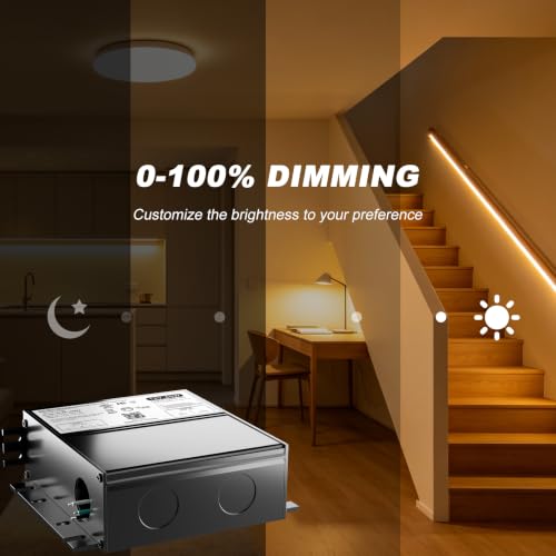 Image of 2Packs Dimmable Led Driver 12V 60W Compatible with Lutron &Leviton Dimmer | UL Listed,Class 2,Compatible with Lutron&Leviton Switch, Dimmable Power Supply 60W 12V for Light Smooth Flicker Free Dimming