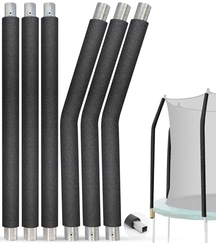 Image of Trampoline Poles Replacement for Skywalker Or Jumpzylla,Galvanized Trampoline Enclosure Pole for Skywalker or Jumpzylla,Replace Parts#4201 4202 4135 OR for Jumpzylla 8ft 10ft&12ft 14ft