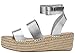 The Drop Women's Listilla Espadrille Wedge Sandal, Silver, 9