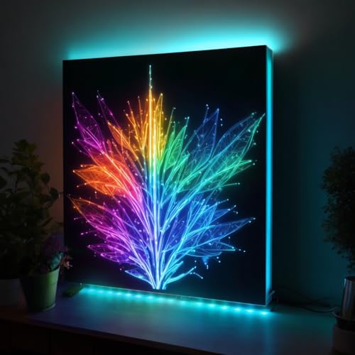 BestLuz Battery Powered LED Strip Lights with Timer, 6.56 ft RGB DIY Lights with Remote Control for Bedroom, TV, Party, Piano, Cabinet, Decor, Indoor Use