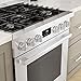 Bosch 800 Series 30 in. 3.7 cu. ft. Industrial Style Gas Range with 5-Burners in Stainless Steel HGS8055UC
