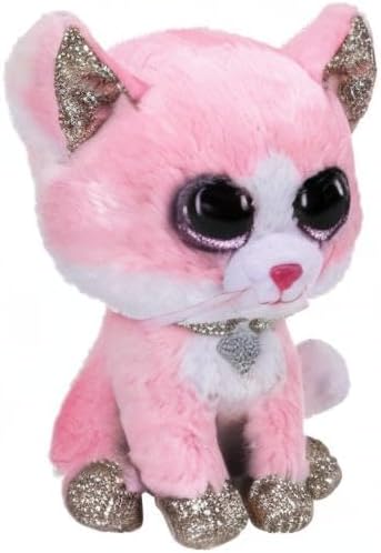 Miniatura 2 de TY 2007516 Fiona Cat Beanie Boo Pink Peluche Animal, Multicolor, 1.2 x 1.1 x 2.2 in