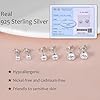 Kleine Ohrstecker Sterling Silber 925 für Damen Herren Mini Zirkonia Ohrringe Stecker 5mm #1