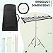 Kmise 32 Note Glockenspiel Xylophone Bell Kit: Professional Xylophone for Adult with Carry Bag, 8'' Practice Pad,3 Sets Drum Stick Percussion Kit