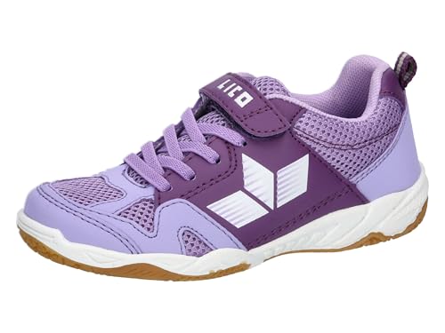Lico Unisex Kinder Sport Vs Hallenturnschuhe, Lila Weisss, 37 EU