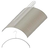 [ケユカ] シリーズ累計1200万本突破 滑らないハンガー ニット・デリケート衣類用 45本セット グレー かたくずれ防止 洗濯ハンガー ニット・デリケート衣類用 収納 すべらない ハンガー 跡が残りにくい KEYUCA