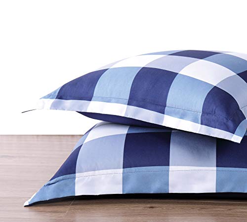 Truly Soft Everyday - Full/Queen Comforter + Sham Set - Buffalo Plaid Collection - Navy (Cs2093Blfq-1500) #TOP4