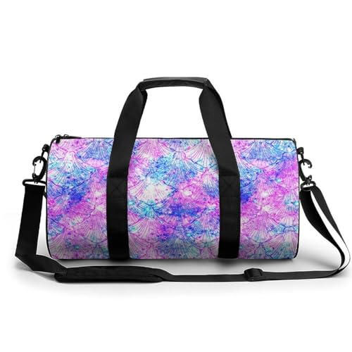 Sac de sport sirène violette 45cm pour gym et voyage