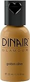 Dinair Airbrush Makeup Foundation | Golden Olive | GLAMOUR: Natural, Light coverage, Matte 1.15 oz.