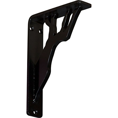 Ekena Millwork BKTM01X05X08SDA-CASE-4 Damon, 1 1/2"W x 5 1/2"D x 8"H, Powder Coated Black, 4 Piece Ekena Millwork BKTM01X05X08SDA-CASE-4 Damon, 1 1/2"W x 5 1/2"D x 8"H, Powder Coated Black, 4 Piece