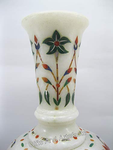 Vase de fleurs déco intérieur pierre semi-précieuse 20,3 cm