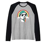 Naughty Sunglasses Llama Alpaca Throw Up Rainbow