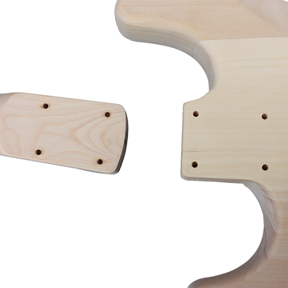 Zestaw gitarowy DIY z korpusem mahoniowym Gryf mahoniowy z podstrunnicą z palisandru 6 strunowy Zestaw gitary elektrycznej DIY ze wszystkimi komponentami do zbudowania własnej gitary