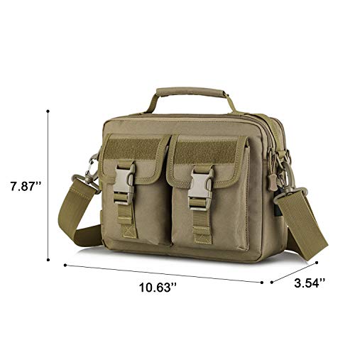 HUNTVP Tactical Messenger Bag Multifunction Nylon Shoulder Briefcase Handbags with USB Port3