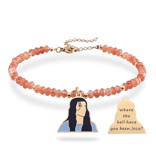 Melix Home Twilight Merch - Bracciali regalo per migliore amica, moglie, sorella, braccialetto dell'amicizia in pietra naturale, M