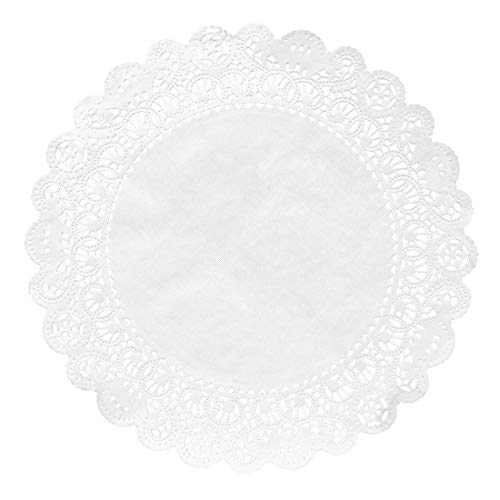 Hygloss Products Round Paper Doilies - Decorative, White Lace Doilies - Disposable