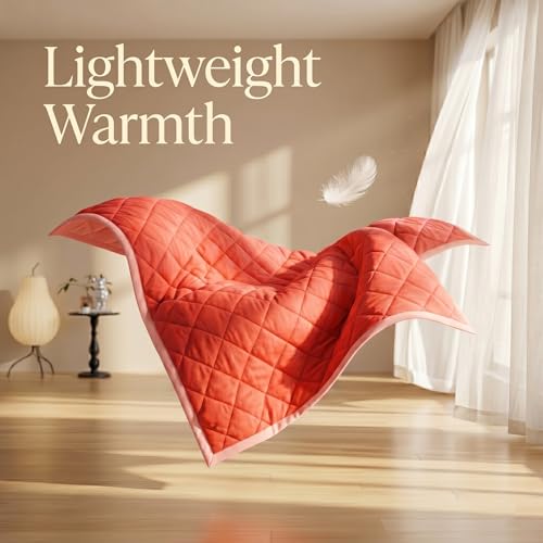 Image of VAS COLLECTIONS Double Bed Microfiber Comforter 80x90 Inch | Reversible AC Comforter | Soft Quilted Lightweight Blanket | 180 GSM All Season Comforter | Vibrante Colour Collection, Rani Pink