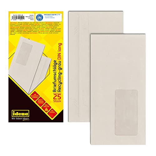 Idena 10544 - Buste formato DIN lungo, riciclate